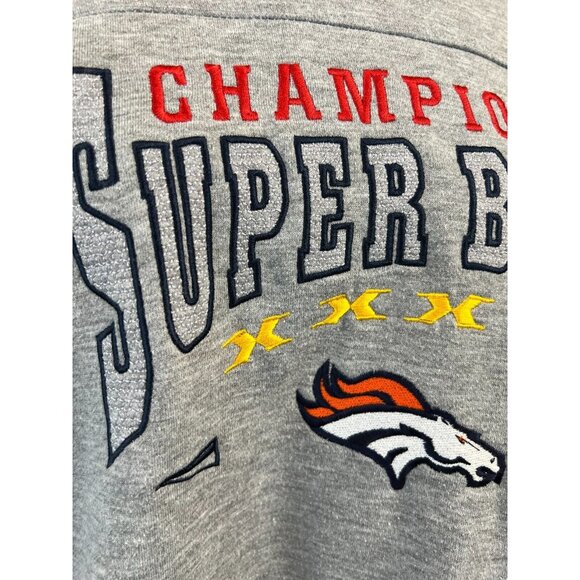 Lee Sport Sweatshirt Denver Broncos 2XL NFL Super Bowl Champions XXXII Pullover - Picture 3 of 11